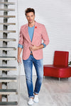 Red Stripe "Miami" Casual Blazer