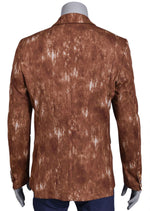 Brown "Splash" Cotton Blazer