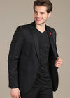 Black Sleeve Studded "Armando" Blazer