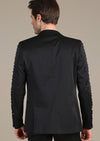 Black Sleeve Studded "Armando" Blazer