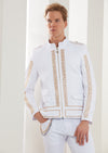 White Gold Studded Jacket