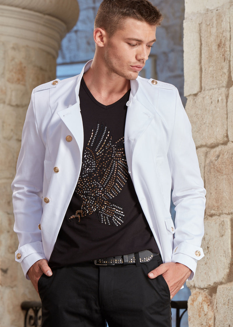 White Double Breast Deluxe Jacket