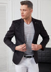 Black Rhinestone Luxury Blazer