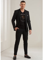 Black Slim-Fit Performance  2-Pieces Suit