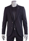 Black Neoteric 2-Pieces Suit