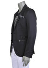 Black Silver Buckle Blazer