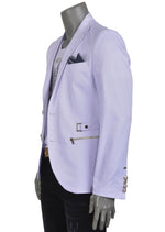 White Gold Buckle Blazer