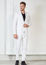 White Modern Luxe 2-Pieces Suit
