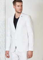 White Modern Luxe 2-Pieces Suit