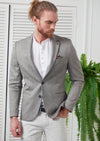 Light Gray Linen Blazer