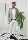 Light Gray Linen Blazer