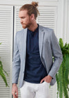 Ligh Blue Linen Blazer