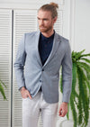 Ligh Blue Linen Blazer