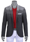 Black Degraded Luxe Knit Blazer