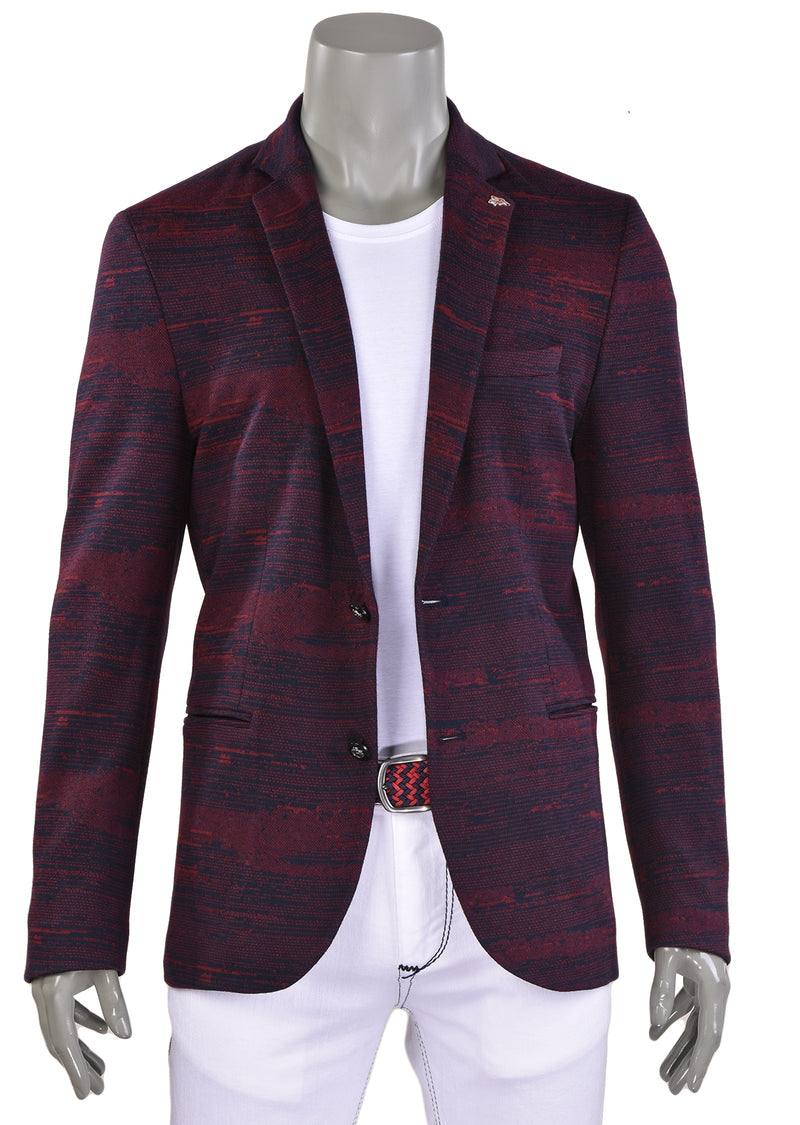 Burgundy Marled Luxe Comfort Knit Blazer