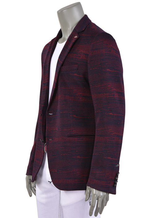 Burgundy Marled Luxe Comfort Knit Blazer