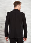 Black Knit Tech Stretchy Blazer