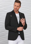 Black Harness Buckle Blazer