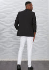 Black Gold Meander Embroidered Blazer
