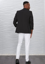 Black Gold Meander Embroidered Blazer
