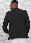 Black Gold Meander Embroidered Blazer
