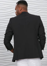 Black Gold Meander Embroidered Blazer