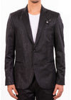 Black Paisley Tech Studded 2-Pcs Suit