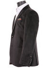 Black Snake Pattern Velvet Blazer