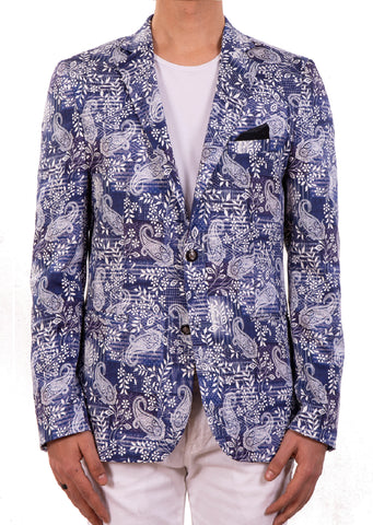Blue Paisley Print 2-Pieces Suit – MONDO Menswear