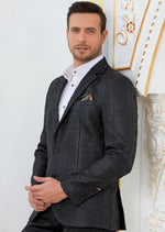 Black Meander Emboss Blazer