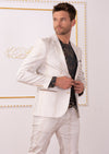 White Gold Snake 2-Pieces Suit