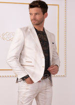 White Gold Snake 2-Pieces Suit