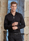 Black Embroidery & Stud Detailed Shirt