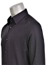 Black "Circle" Laser Cut Voile Shirt