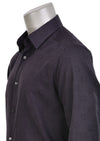 Black "Circle" Embroidered Voile Shirt