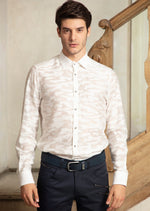 White "NewYork" Sheer Long Sleeve Shirt