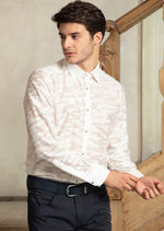 White "NewYork" Sheer Long Sleeve Shirt