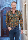 Mustard Yellow Paisley Shirt