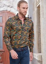 Mustard Yellow Paisley Shirt