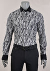 Gray Black Sheer "Domenico" Shirt