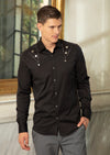 Black Accessories Long Sleeve Shirt