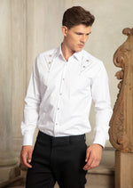 White Accessories Long Sleeve Shirt