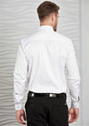 White Pocket Metal Pin Shirt