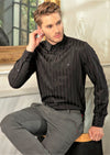 Black Tonal Jacquard Shirt