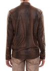 Brown Alligator Print Shirt