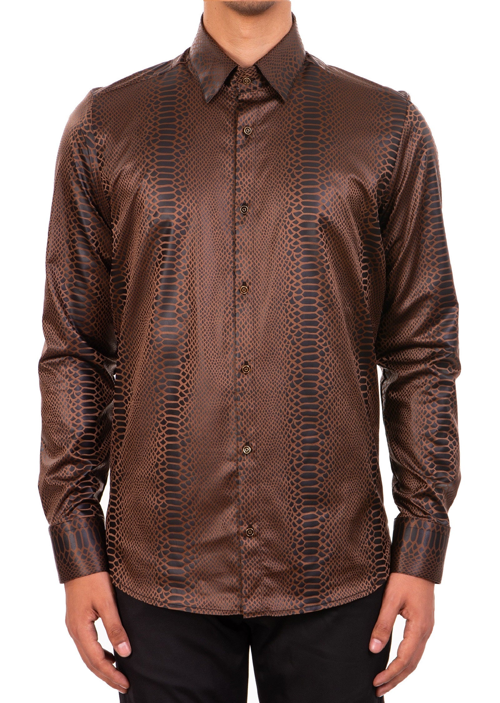 STRONG×SHOOP MOHAIR SHIRT BROWN STRONG×SHOOP MOHAIR SHIRT BROWN