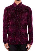 Burgundy Reptilian Burnout Shirt