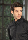 Black Panel Rhinestone Shirt
