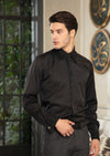 Black Panel Rhinestone Shirt