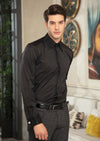 Black Panel Rhinestone Shirt